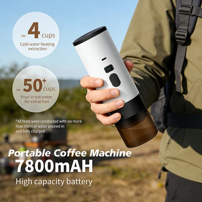 Портативна електрична кавоварка 7800mAh